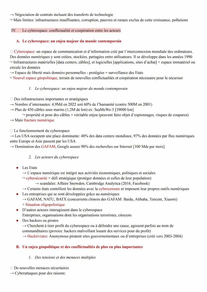 Theme 6: Lenjeu de la connaissance
I. Introduction
A. Vers une société de la connaissance
La connaissance désigne le processus mental de tra
