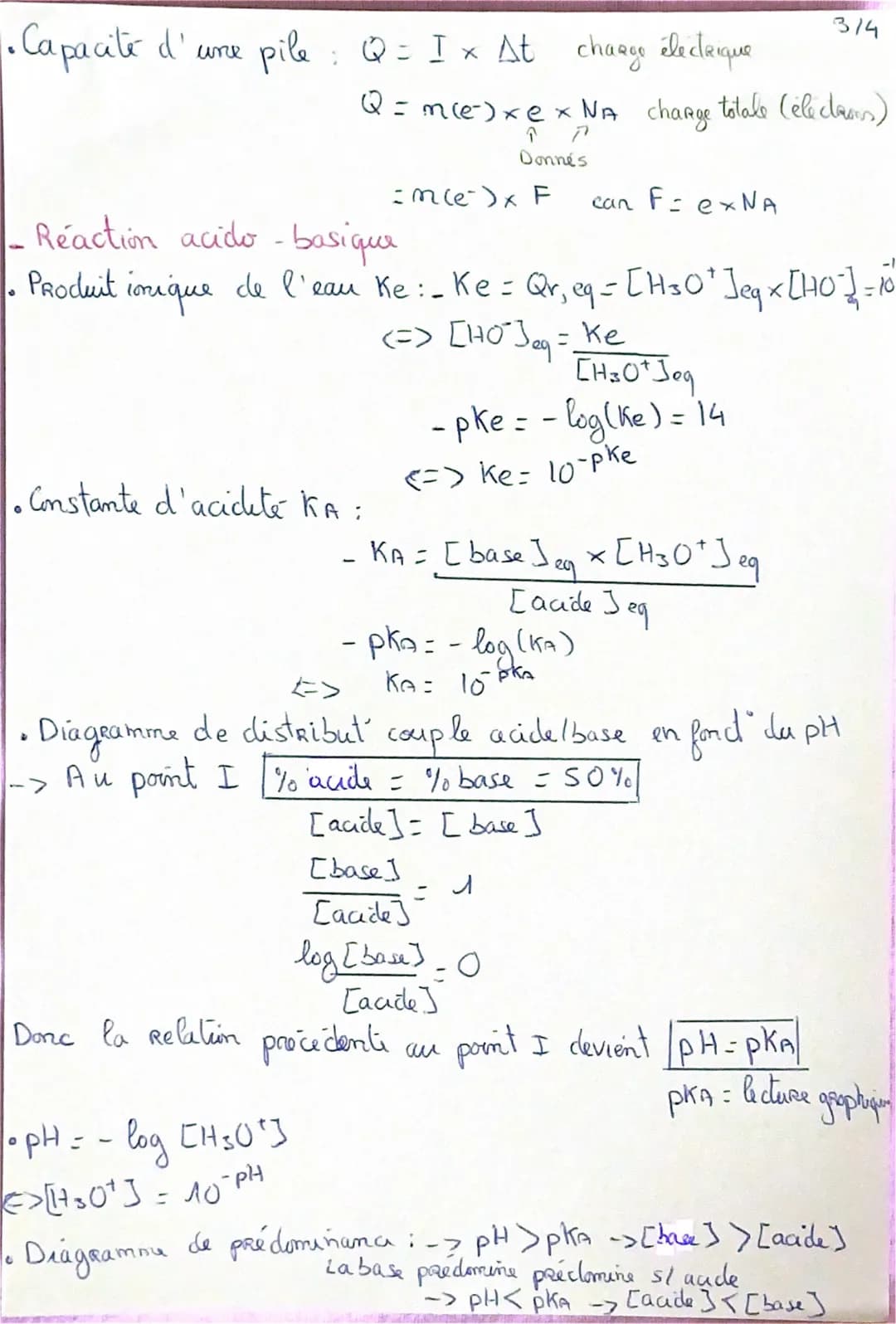2
Formules
chimies
0
Quantité de matière:
♥
n=
M
m= pxv
M
M=V
Vm
m=CxV
soit m = mx M
soit
P
=
soit
Dosage par etalonnage.
"Au cours d'une di