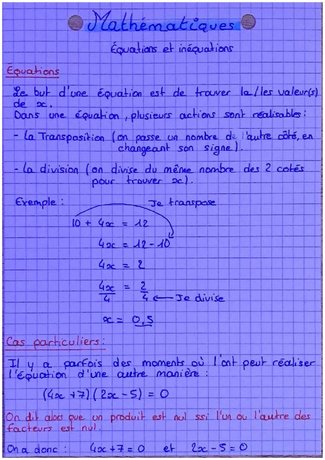 Résous les Équations et Inéquations: Exercices et Astuces pour les Maths