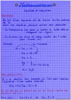 Know Équations et Inéquations  thumbnail