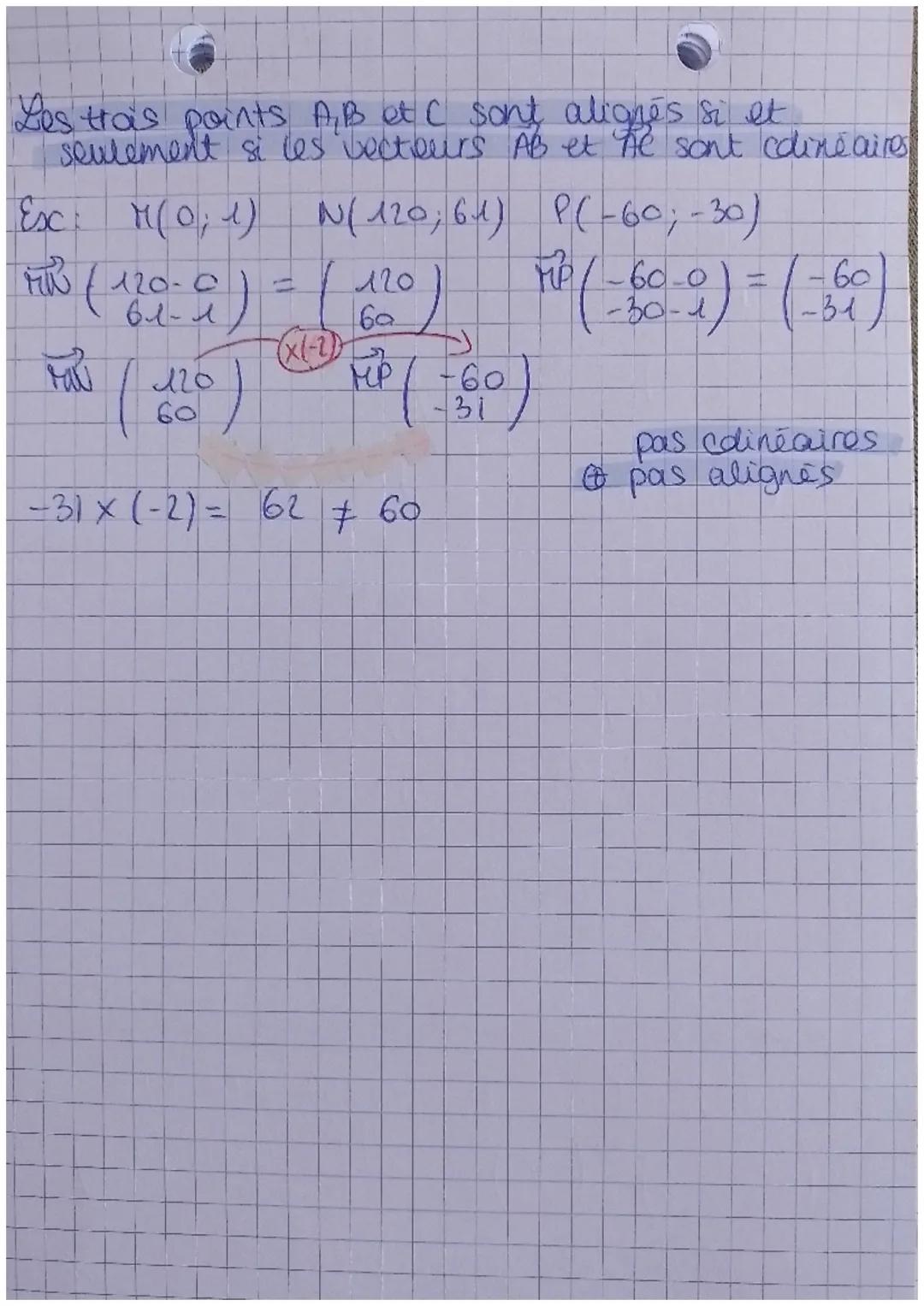 Cocteurs clinéaires.
2 chap 8
vecteurs narnuls + même direction clinéaires.
Doux vecteurs sont clinéaires si l'un est le produit.
de l'autre