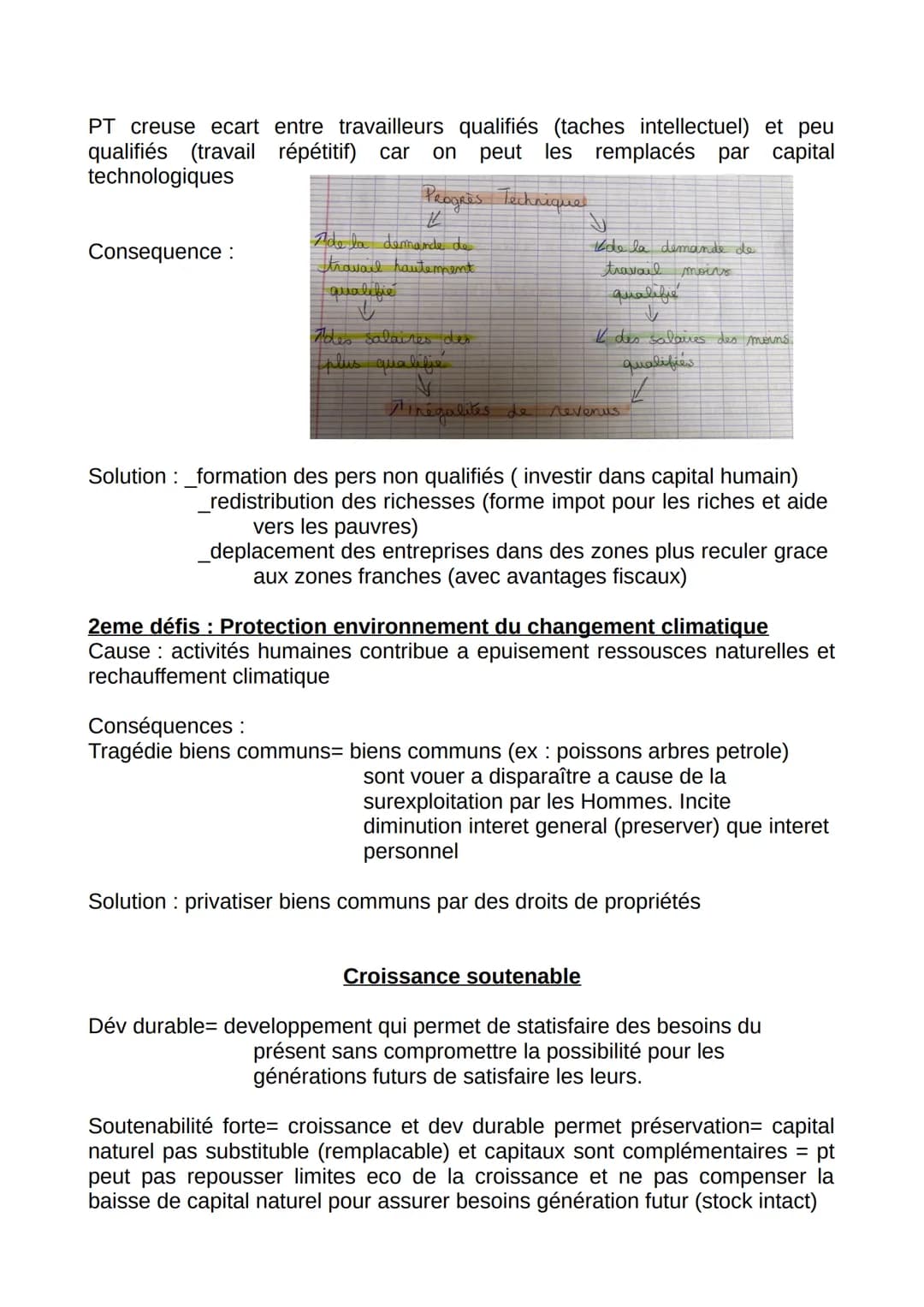 Fiche Résumer SES
Chapitre 1 éco : Quels sont les sources et les
défis de la croissance économique ?
Vocabulaire :
PIB (Produit Interieur Br