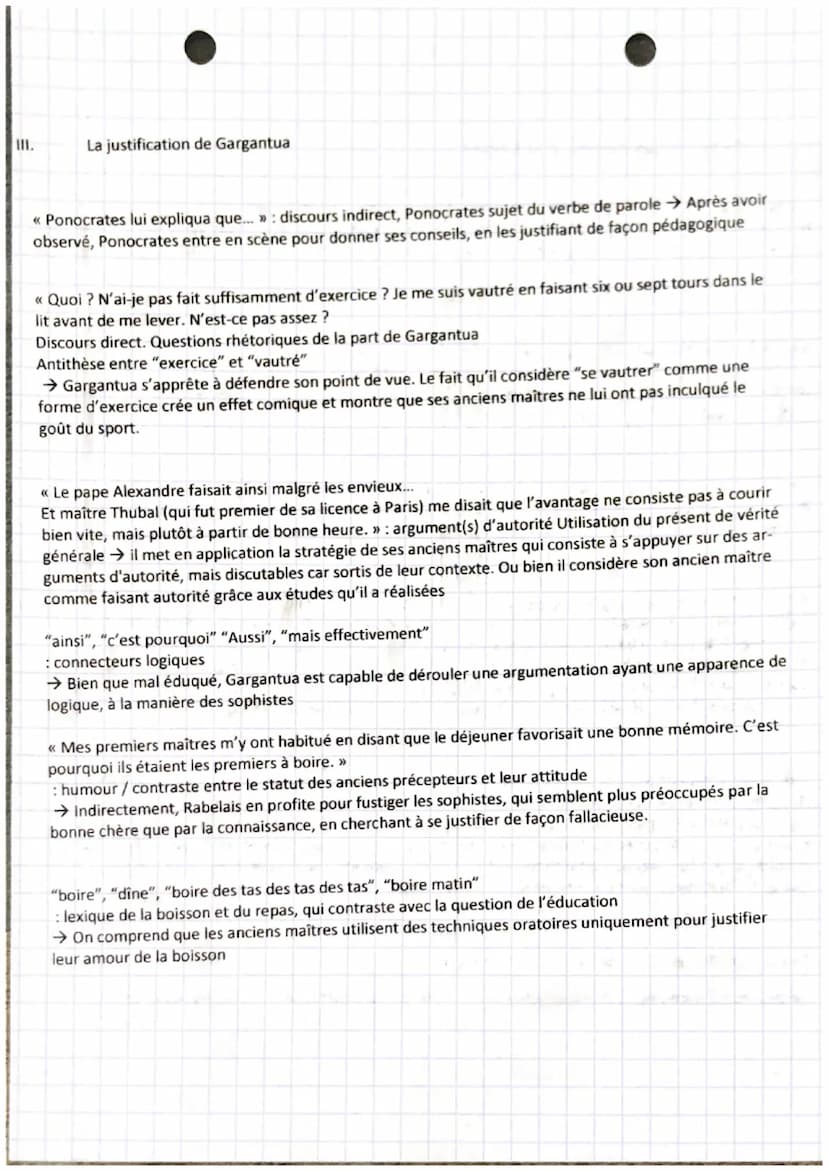 TEXTE BAC n°5
La première éducation chap XXI Gargantua
Rabelais
Introduction:
Après la sortie de son premier roman Pantagruel en 1532, Rabel