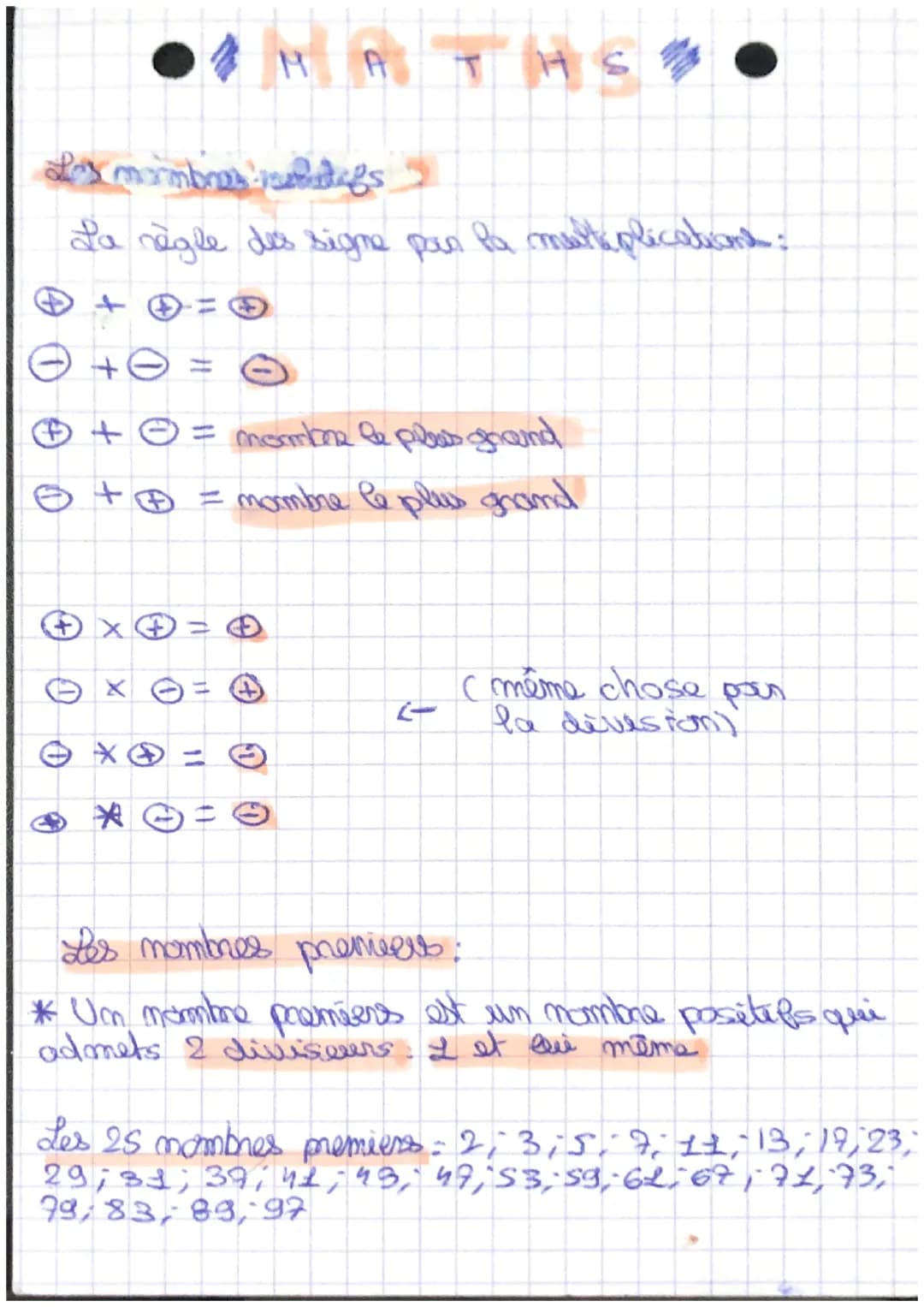 (mormbras dags
La règle des signe par la multiplications:
T
X
+0=0
+ © = momine le plus grand
© + © = nombre le plus grand
(+)
M A T
= 0
0
1