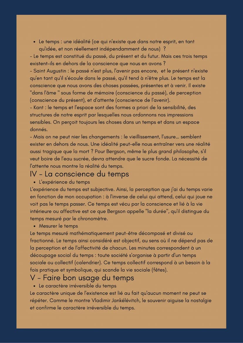 LE TEMPS
Nous disons parfois que nous ne voyons pas le temps passer, ou qu'il passe plus
ou moins vite. C'est certainement parce que le temp