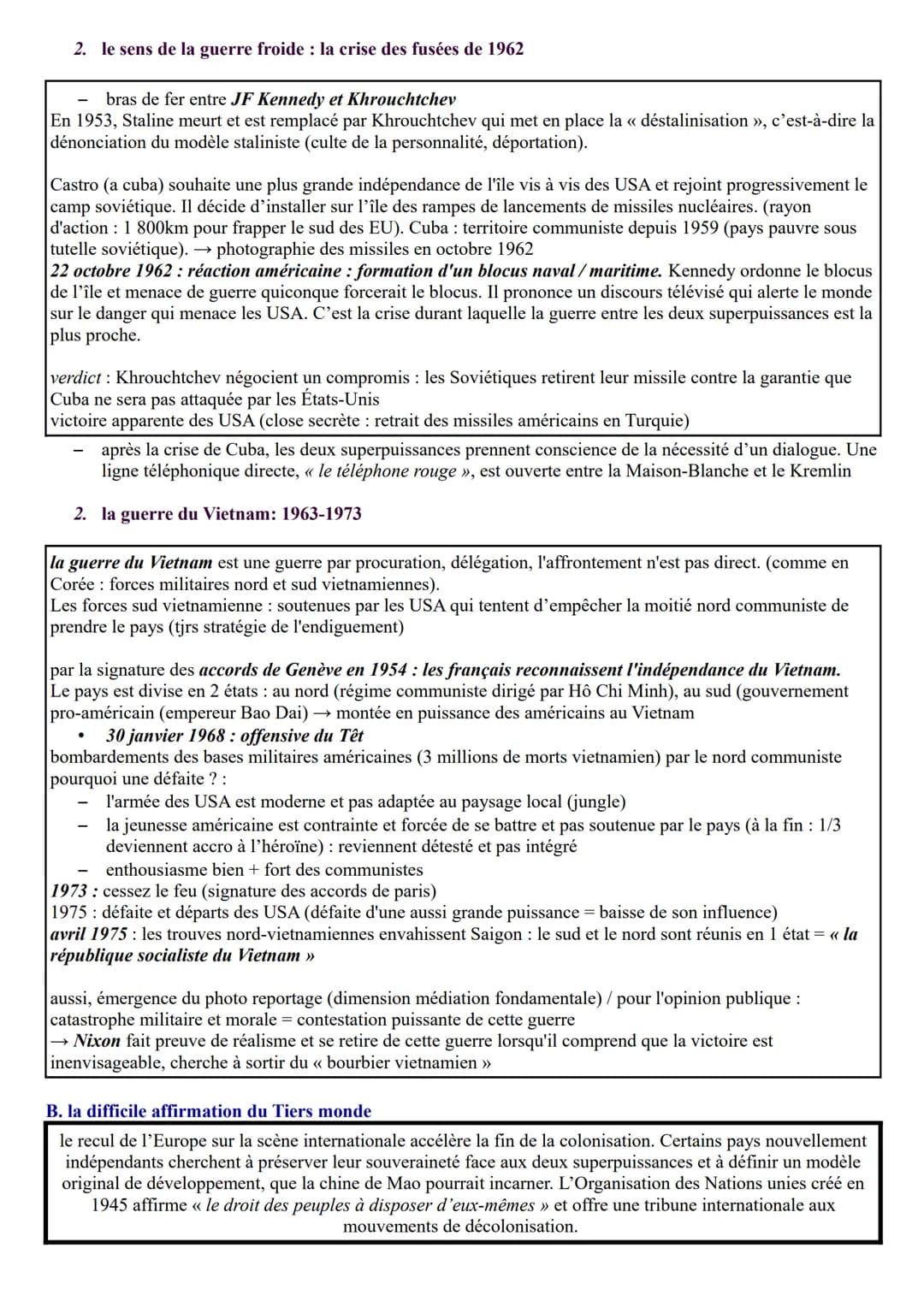 LE NOUVEAU MONDE DE L'APRES GUERRE: 1945-1973
1945 est marquée par la fin de la Seconde Guerre Mondiale. Cette guerre fût un traumatisme imm