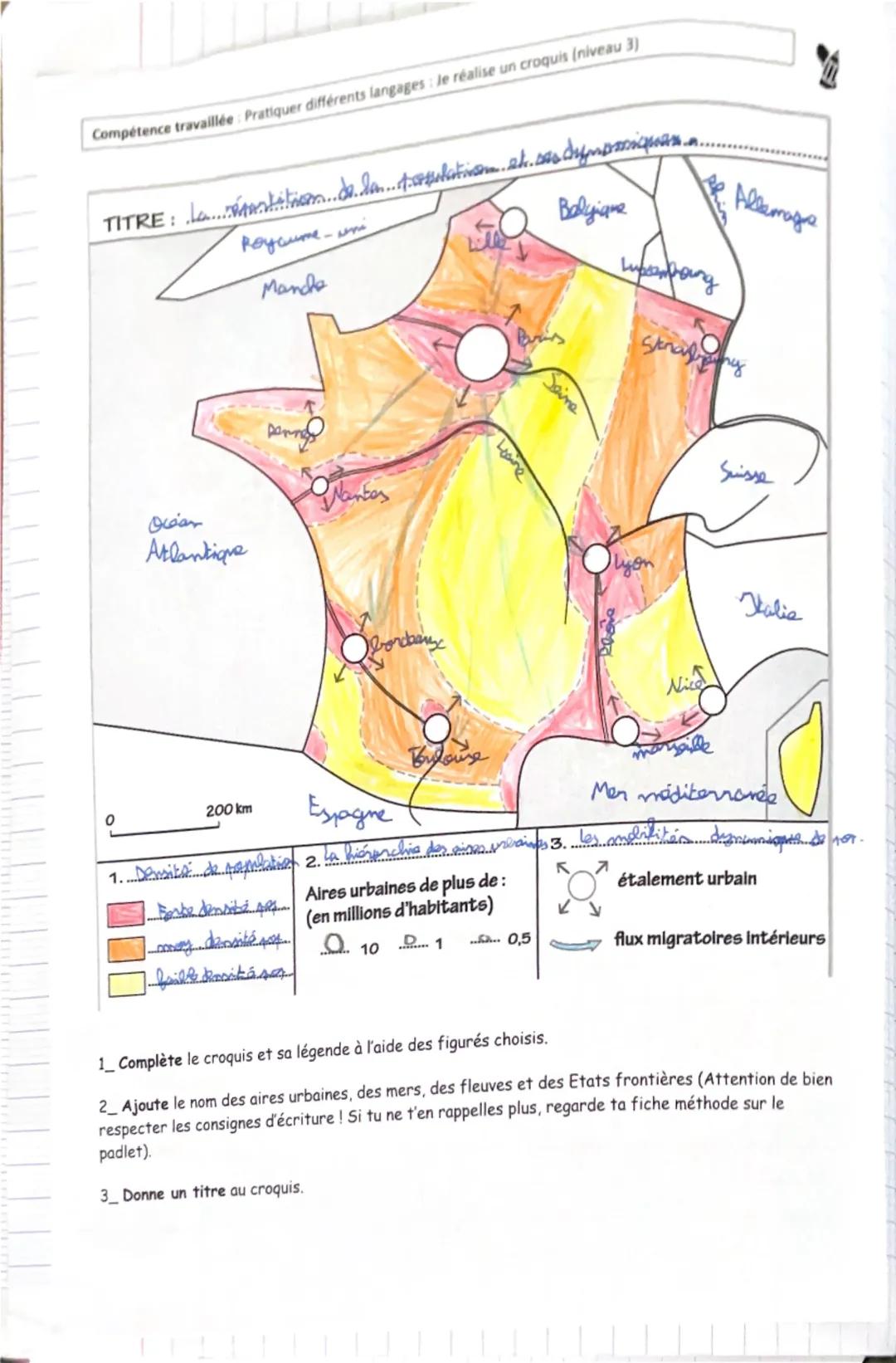 Compétence travaillée: Pratiquer différents langages: le réalise un croquis (niveau 3)

TITRE: La répartition de la tardati tasy

Roycume-un