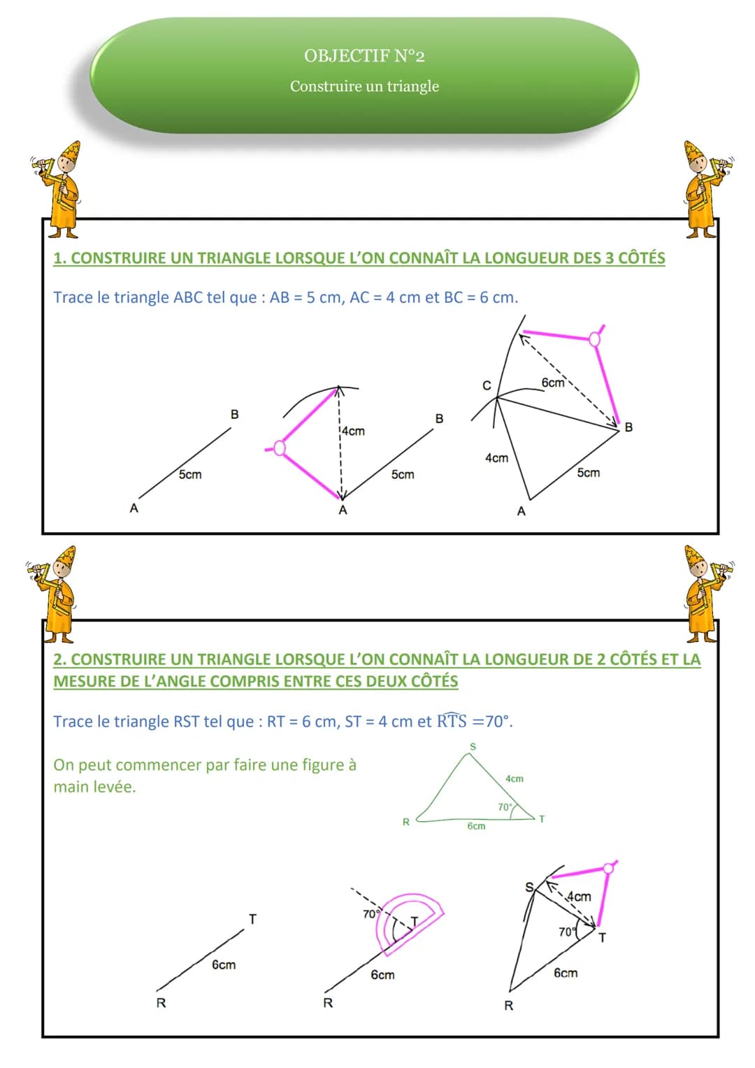 
<p>Détermination si un triangle est constructible en utilisant l'inégalité triangulaire</p>
<p>Dans un triangle, la longueur de chaque côté