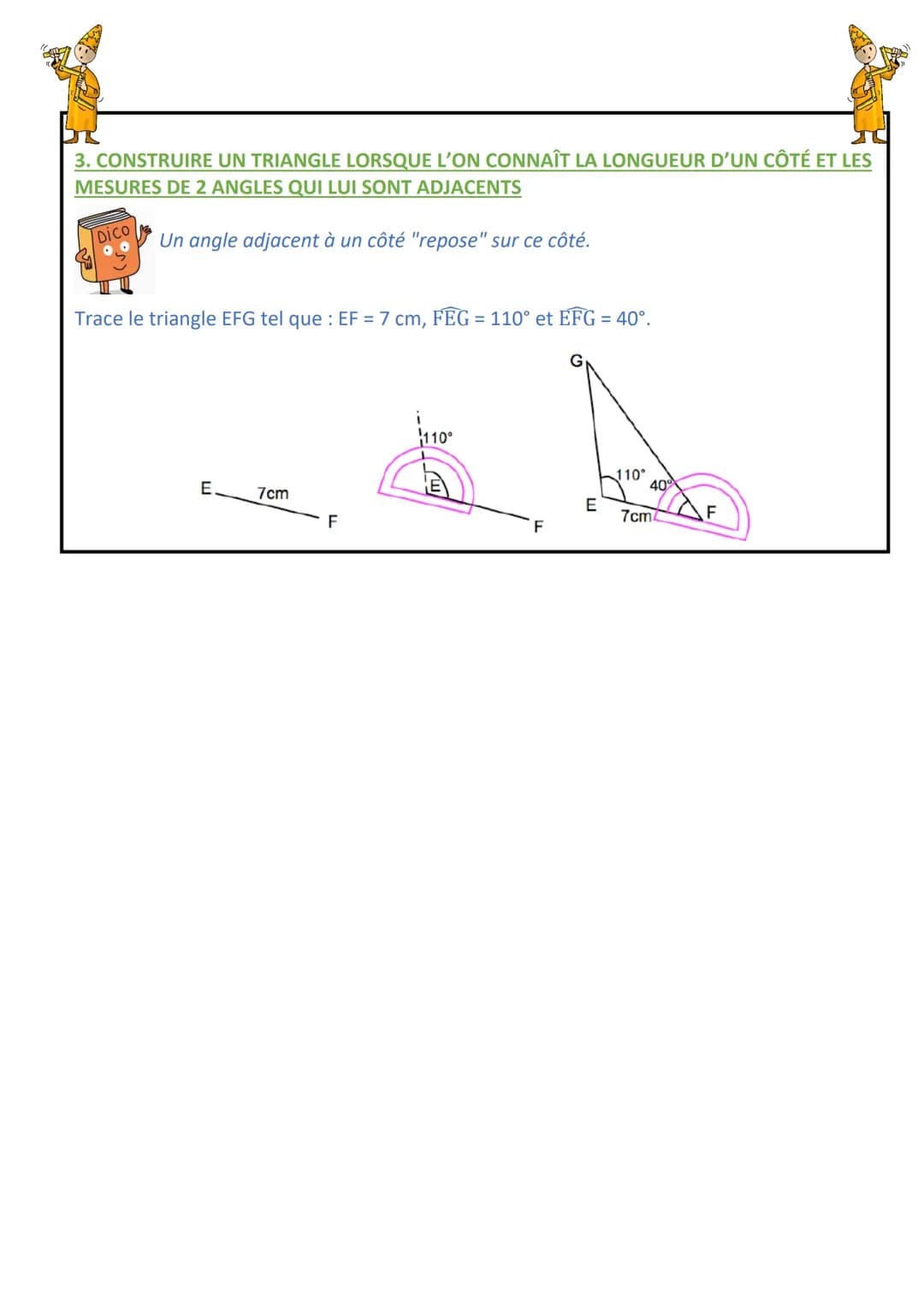 
<p>Détermination si un triangle est constructible en utilisant l'inégalité triangulaire</p>
<p>Dans un triangle, la longueur de chaque côté