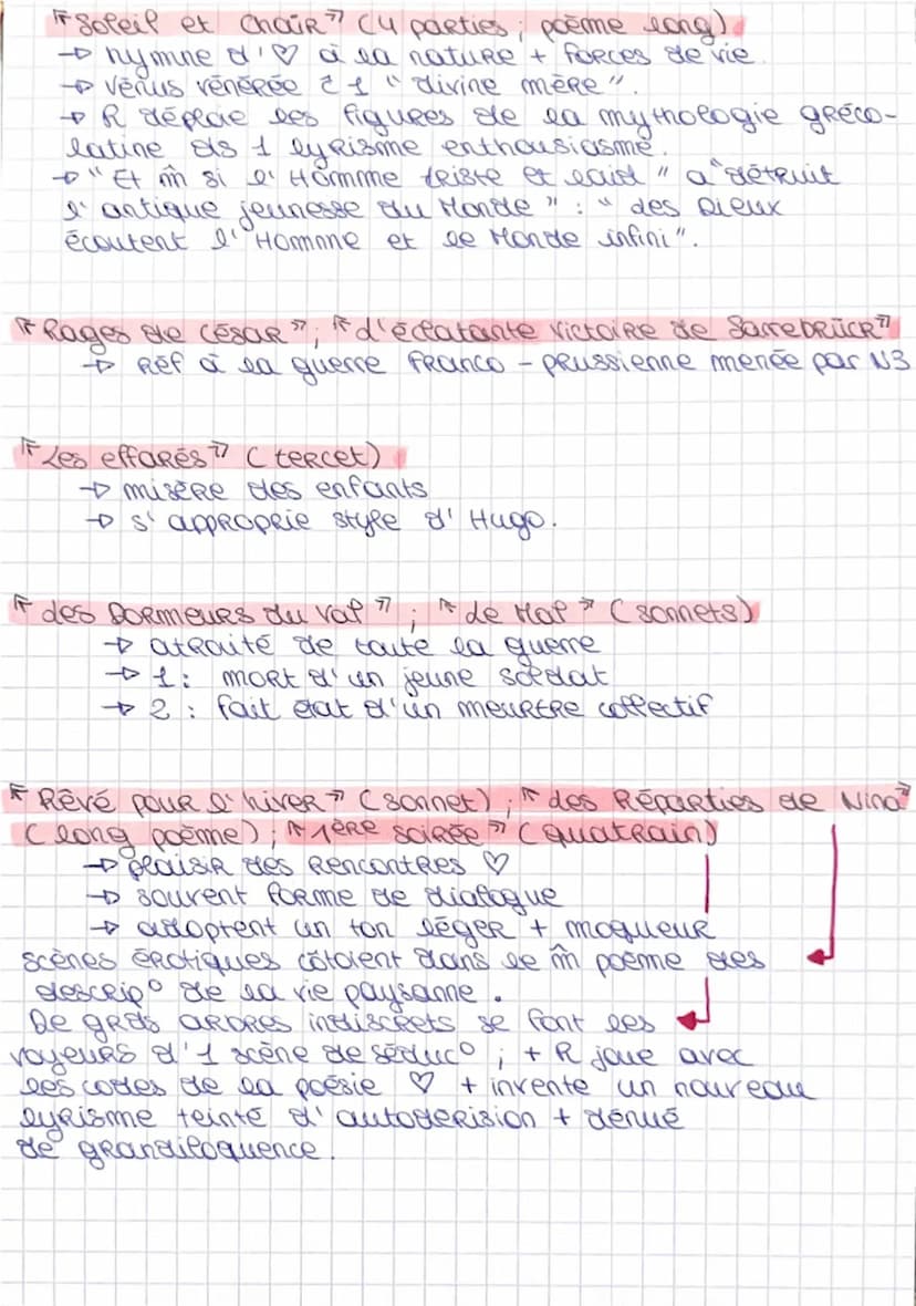 -
des cahiers de Douai
date: 1870
auteur: Arthur Rimbaud
Réalisme/
naturalisme
mairement littéraire, symbolisme / Romantisme
genRe: poësie
*