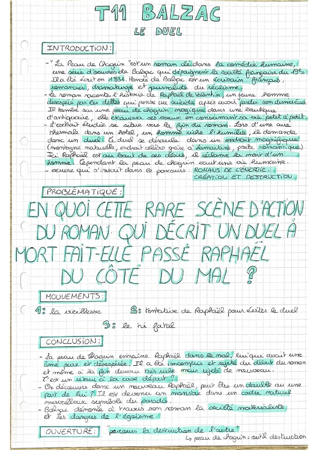 Partie III L’agonie BALZAC PEAU DE CHAGRIN : Analyse linéaire 