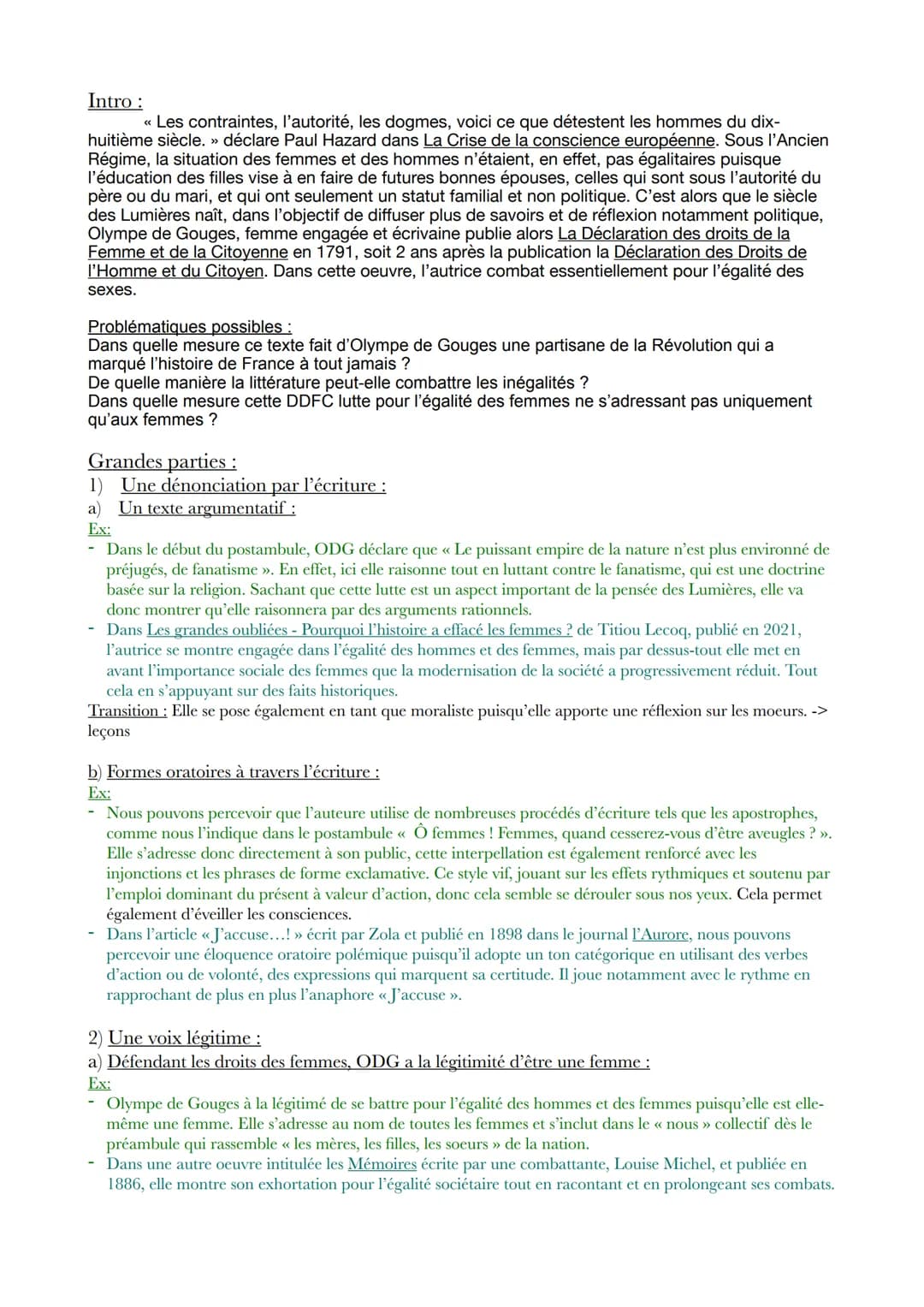 Intro:
<< Les contraintes, l'autorité, les dogmes, voici ce que détestent les hommes du dix-
huitième siècle. » déclare Paul Hazard dans La 