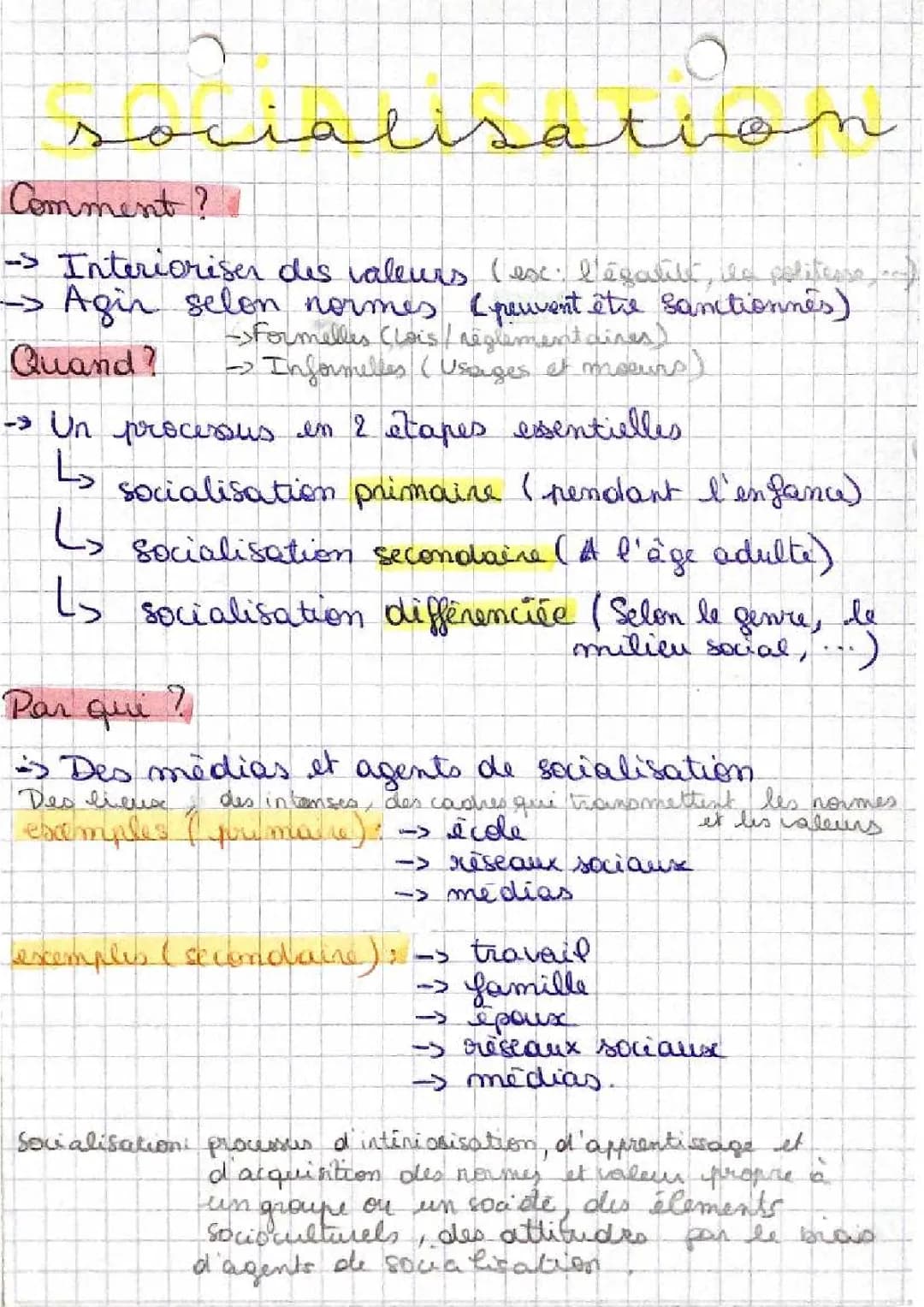 La Socialisation : Types et Exemples