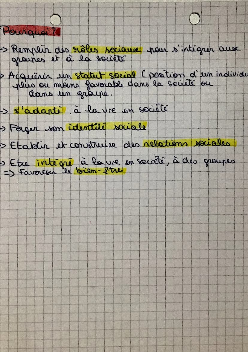 ial
alisa
soci
Comment? 1
-> Interioriser des valeurs (exc. l'égatil, the politesses
-> Agin selon normes (peuvent être sanctionnes)
->Forme