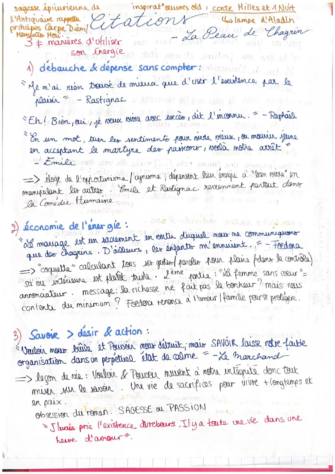 fiche dissertation la peau de chagrin