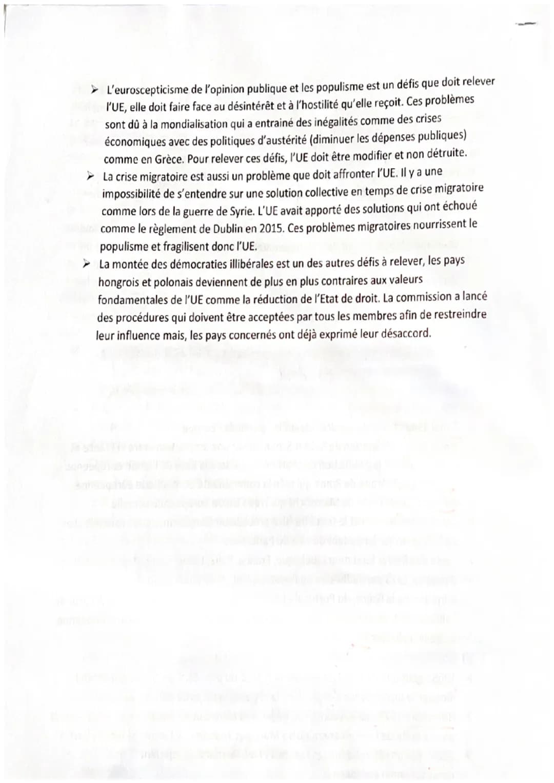 Sujet 4: Union Européenne et démocratie
Intro :
La devise de l'Union européenne depuis 2004 << Unis dans la diversité » montre son objectif
