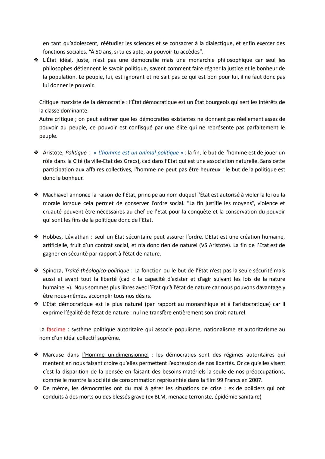 L'État
Définitions :
Antiquité notion assimilée à un régime politique (état démocratique, tyrannique ou d'une
monarchie), à une Nation ou un