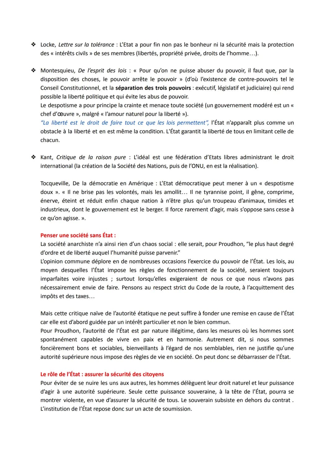 L'État
Définitions :
Antiquité notion assimilée à un régime politique (état démocratique, tyrannique ou d'une
monarchie), à une Nation ou un