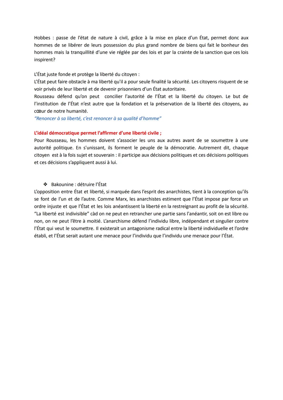 L'État
Définitions :
Antiquité notion assimilée à un régime politique (état démocratique, tyrannique ou d'une
monarchie), à une Nation ou un