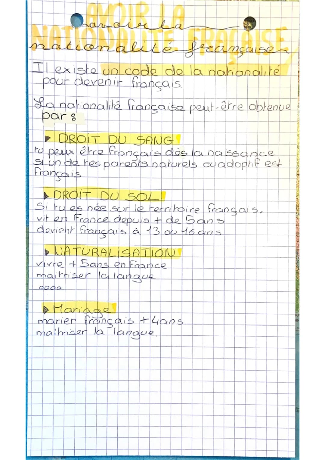 Nationalité française 