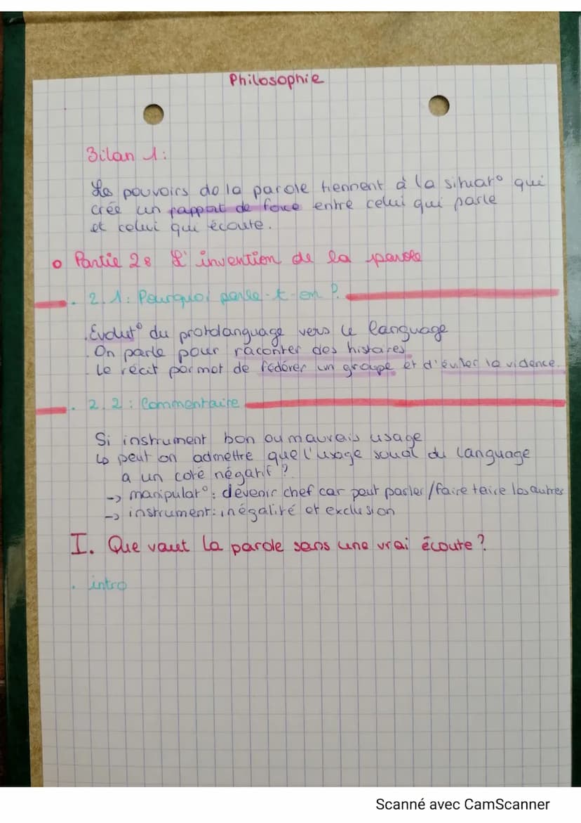Philosophie
Les Pouvoirs de la parde.
。 Partie 18 La parole un instrument auxe resages
multiples
1. fable d' Eropa.
la parde est la meilleur