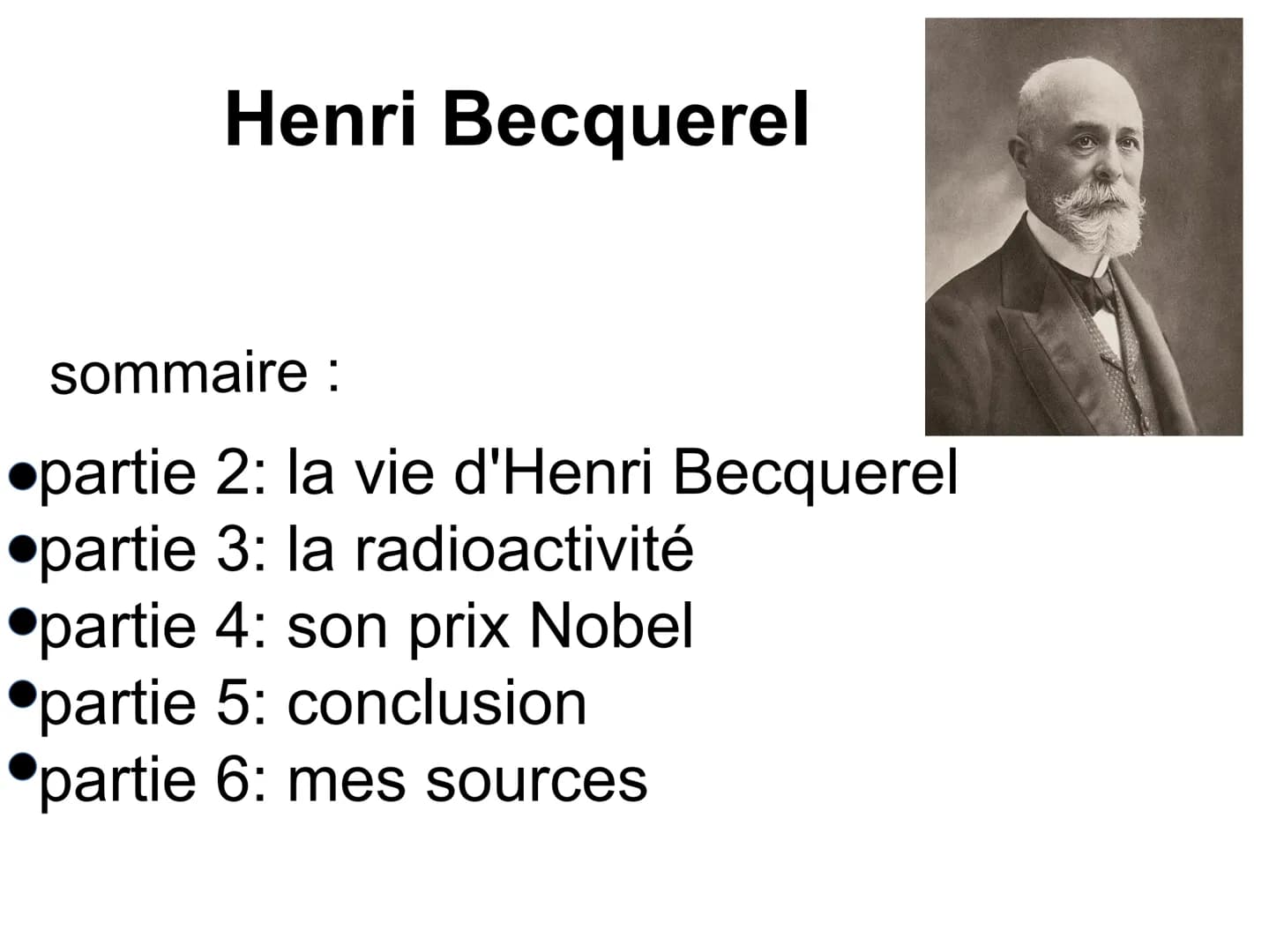 
<h3 id="laviedhenribecquerel">La vie d'Henri Becquerel</h3>
<p>Henri Becquerel est né le 15 décembre 1852 dans le 12e arrondissement de Par
