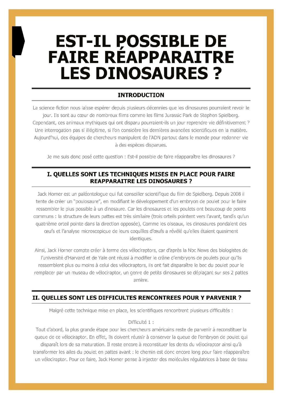 Est-ce que les dinosaures vont revenir en 2025 ? Clonage, ADN et Chickenosaurus