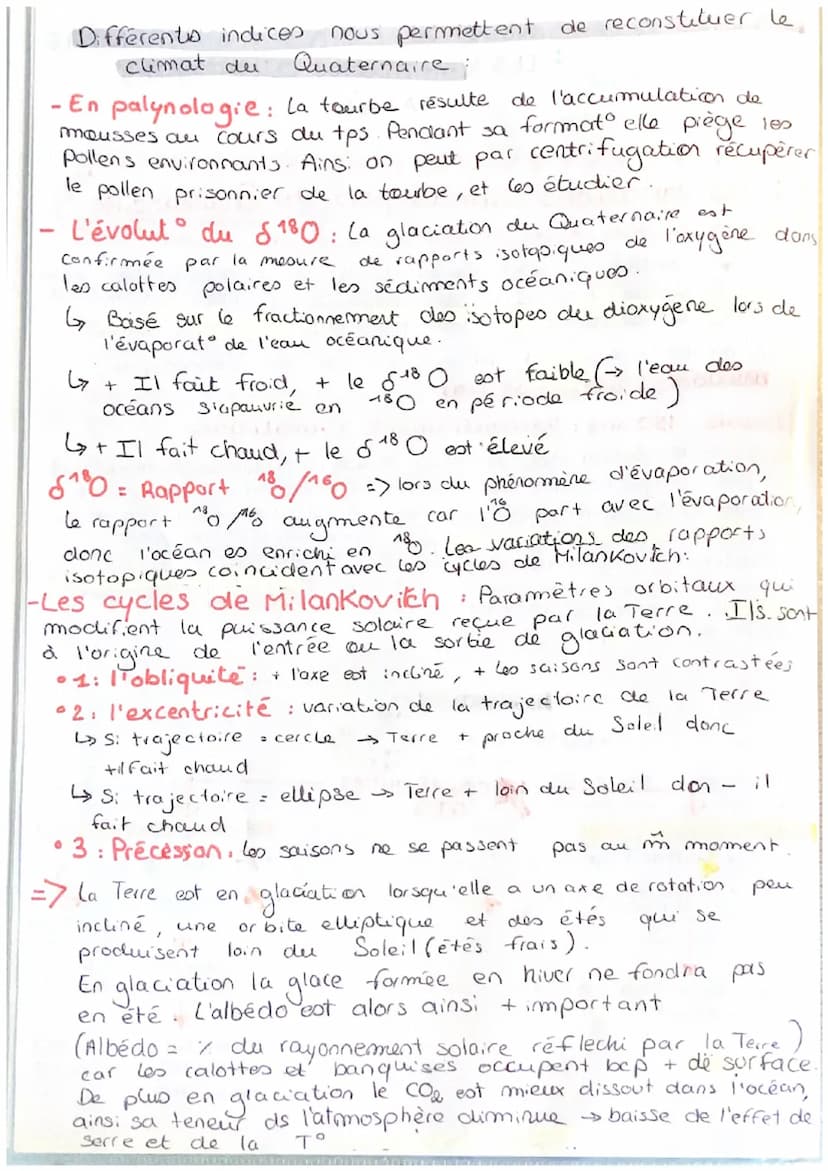 CH 13
ya
o Depuis 150 ans
1 les variations climatiques du Quaternaire
le quaternaire a subit des successions de phase froides
(glaciaires) e