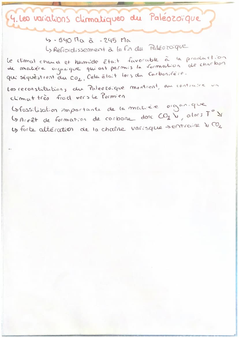CH 13
ya
o Depuis 150 ans
1 les variations climatiques du Quaternaire
le quaternaire a subit des successions de phase froides
(glaciaires) e
