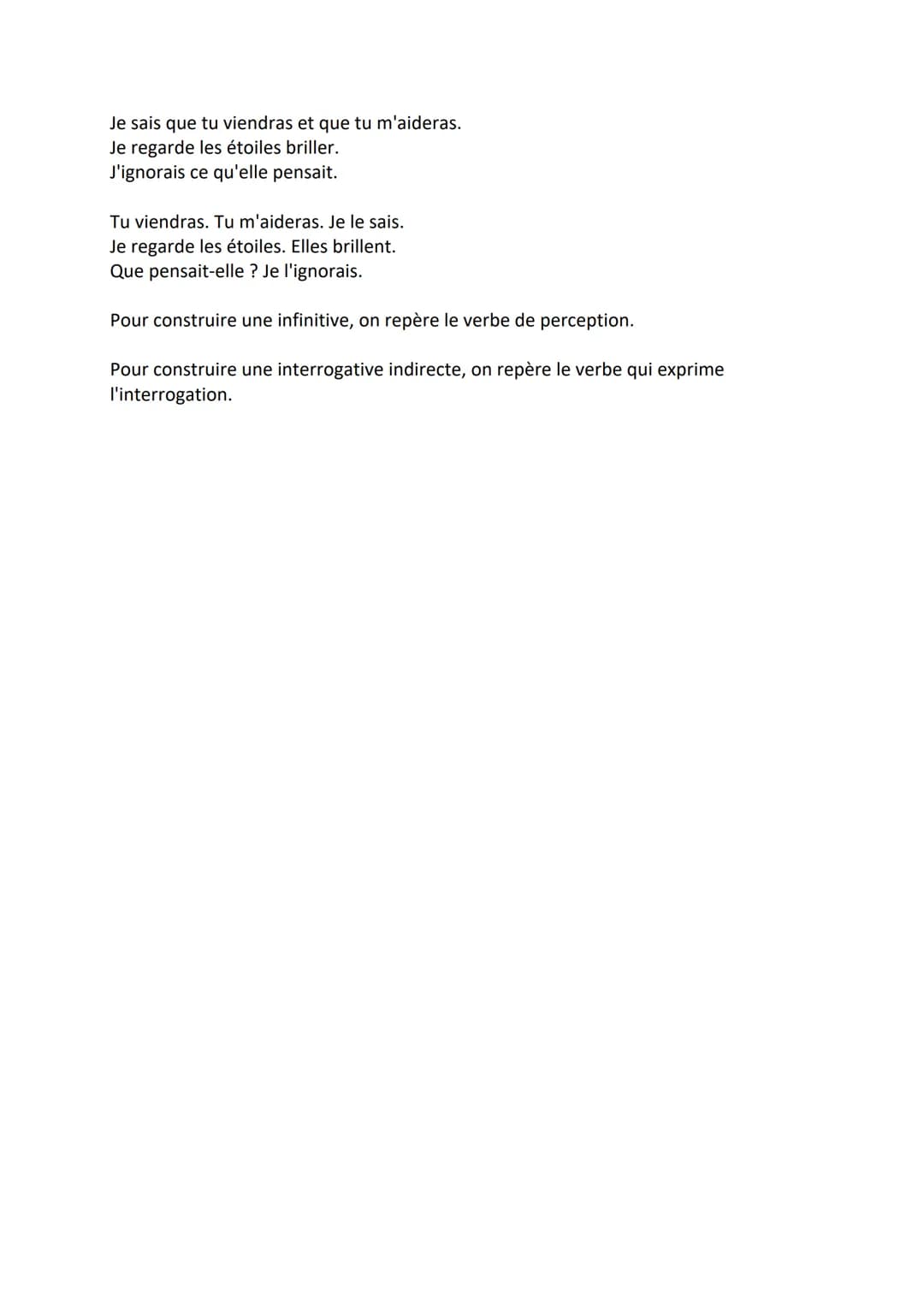 Les propositions subribrantes
complètives
Les propositions subordonnées complétives complètent le plus souvent un verbe.
Elles ne peuvent êt