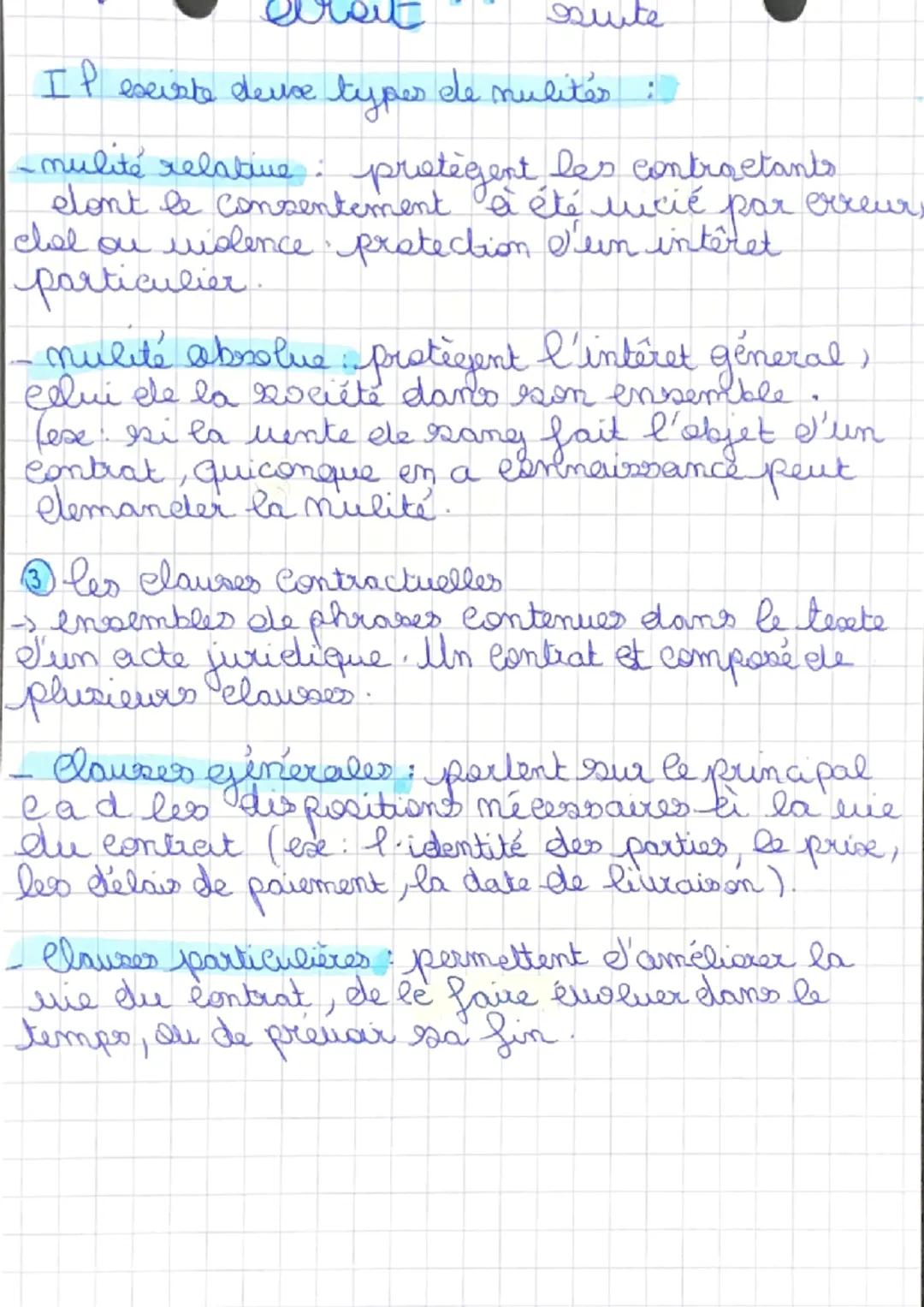 droit...

Chapitre 1: La fermation du contrat.

al
- contrat définition: accord ele volonté entre deuce ou
plusieurs personnes destinées à c