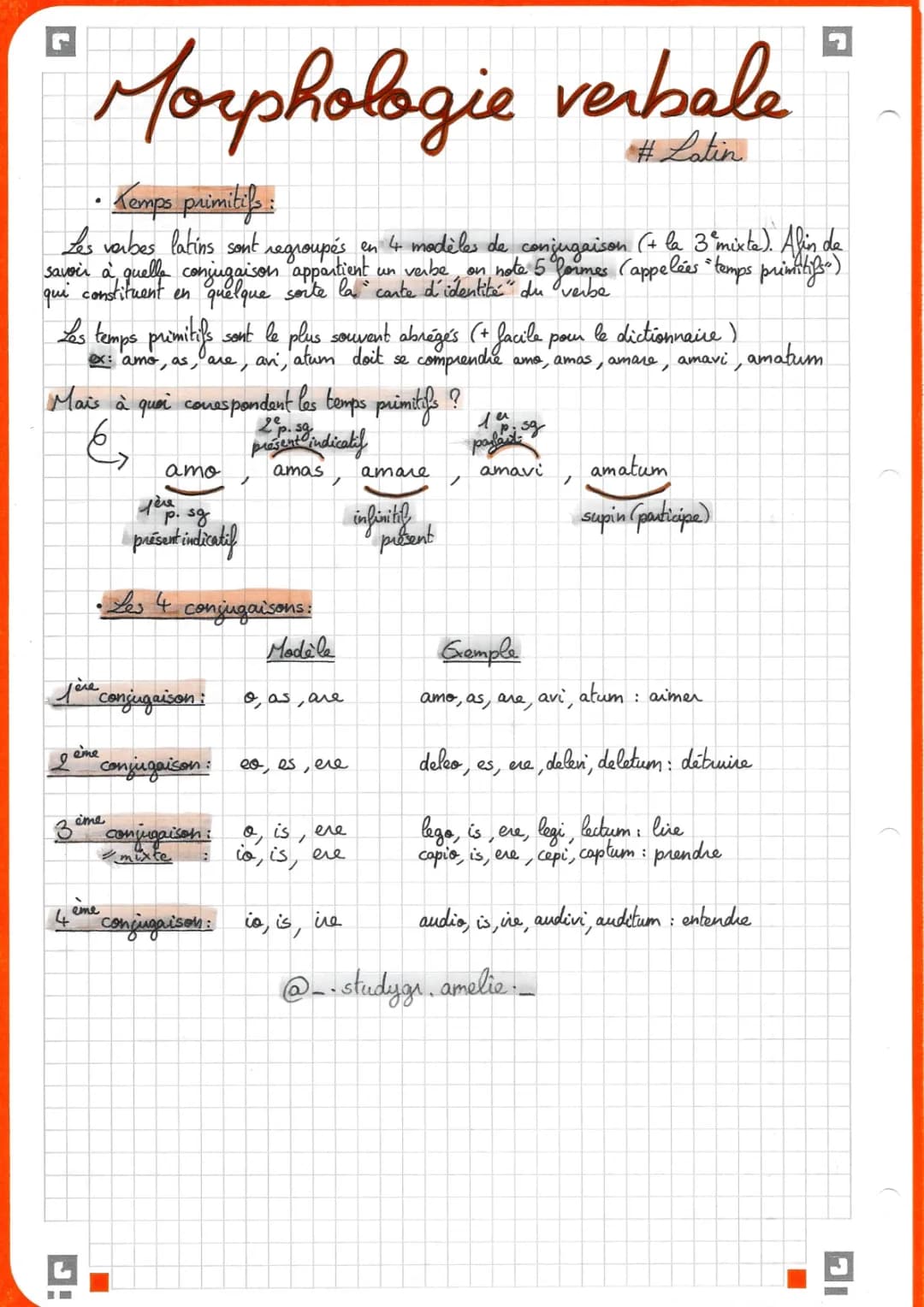Découvre les Temps Primitifs et Tableaux de Conjugaison en Latin