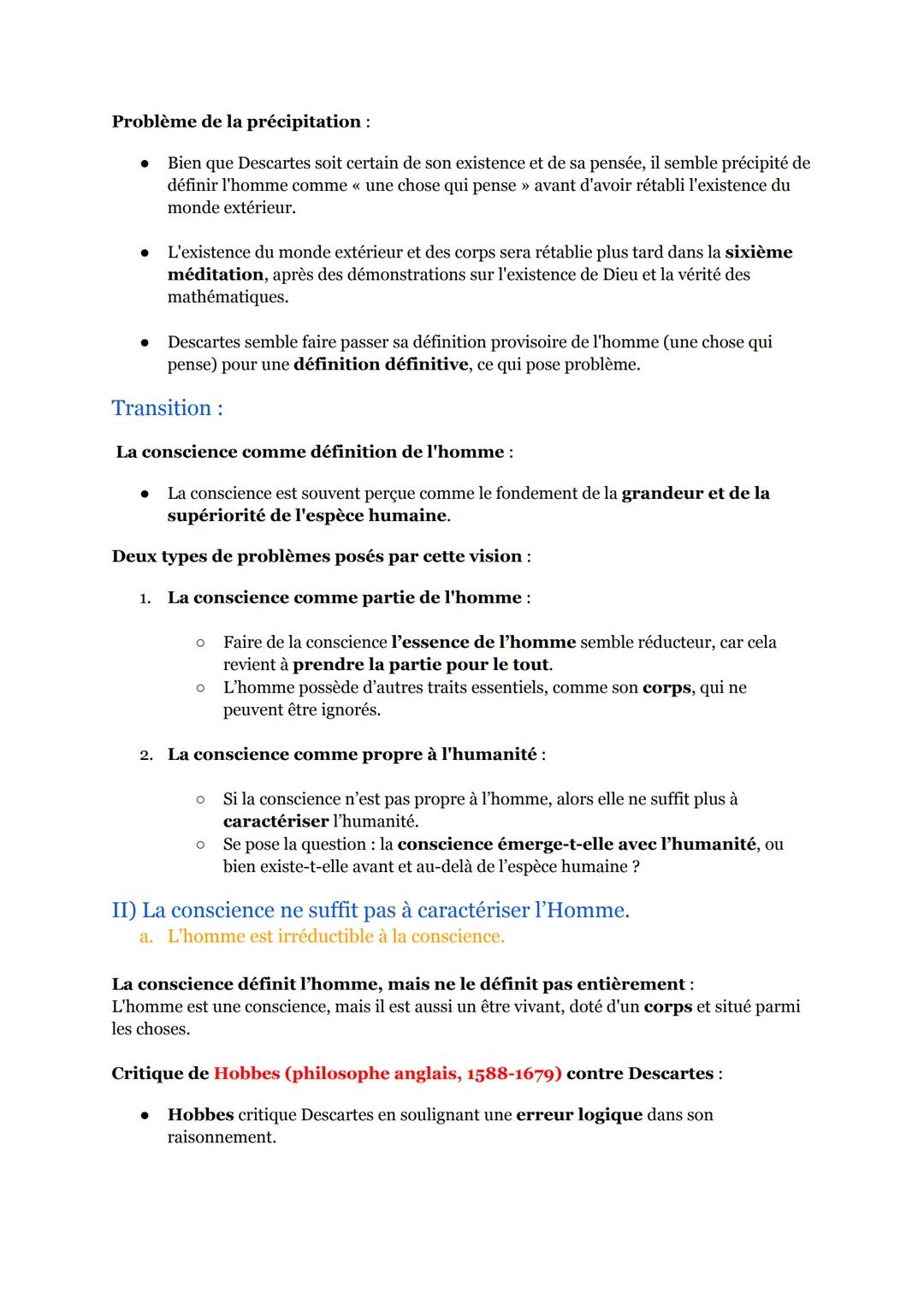 # La conscience :

(Séquence 1, partie 1)

## Introduction :

La notion de « conscience » apparait fréquemment dans la langue française et e