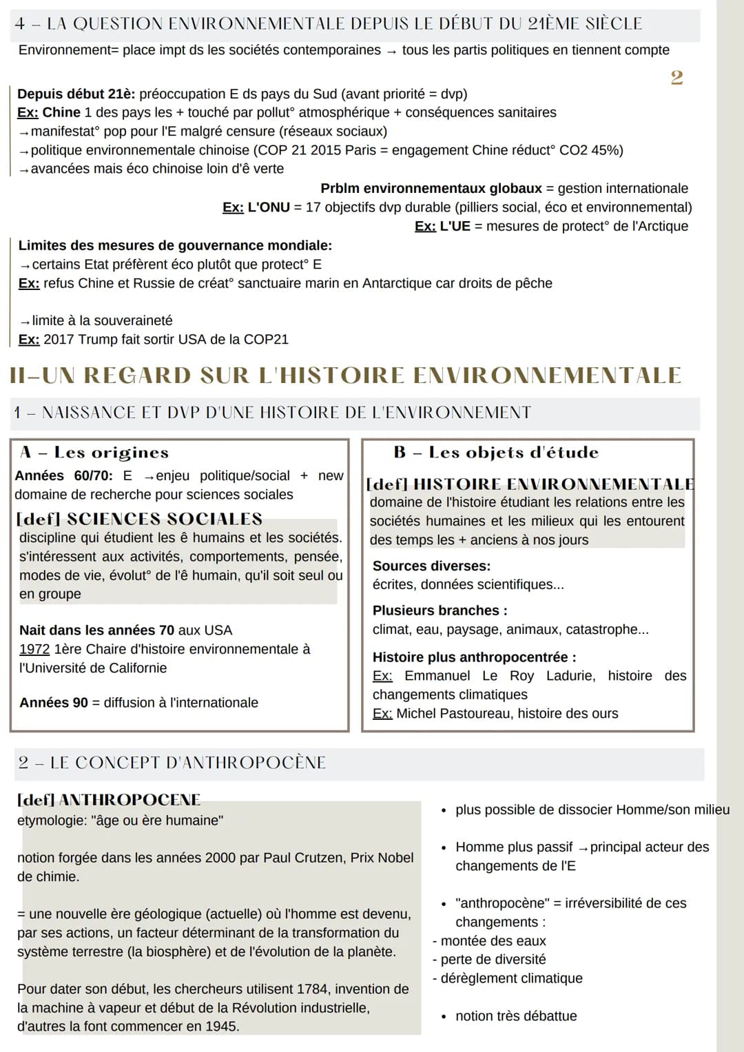 INTRODUCTION
QU'EST CE QUE L'ENVIRONNEMENT ?
Origine terme "environnement":
19è: ce qui entoure l'homme/milieu (contexte
darwinisme)
ajd: no