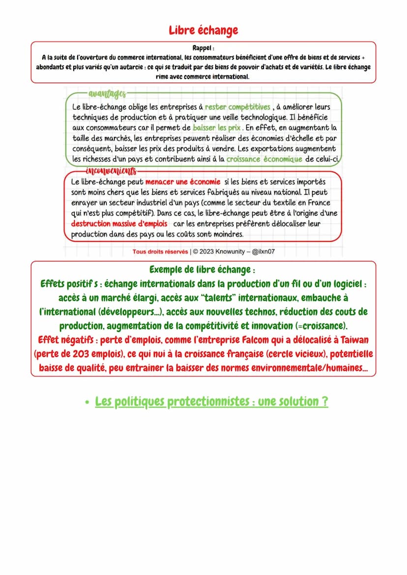 Ses: Chapitre 3: Quels sont les fondements
du commerce international et de
linternationalisation de la production?
Définitions à connaitre (