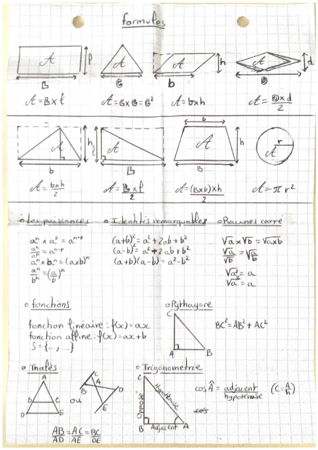 L
A = B x l
A
oles puissances.
arxa² = ap
=an-p
ap
anxbn Caxb)n
=(@)"
bh
AHL
b
các bạn
2
O
D
C
formules
ou
C
A = 6x6 = 6²
fonchons
fonction 