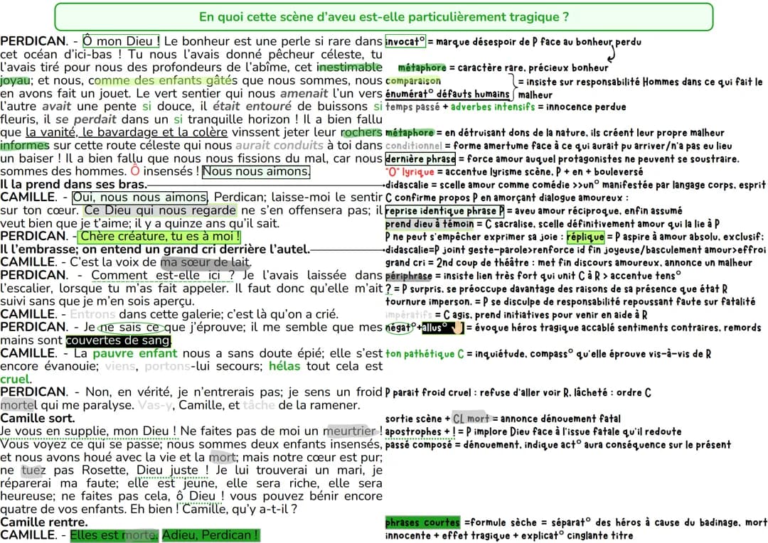 Explication linéaire - Extrait de la dernière scène de l'acte III, On ne badine pas avec l'amour, Musset