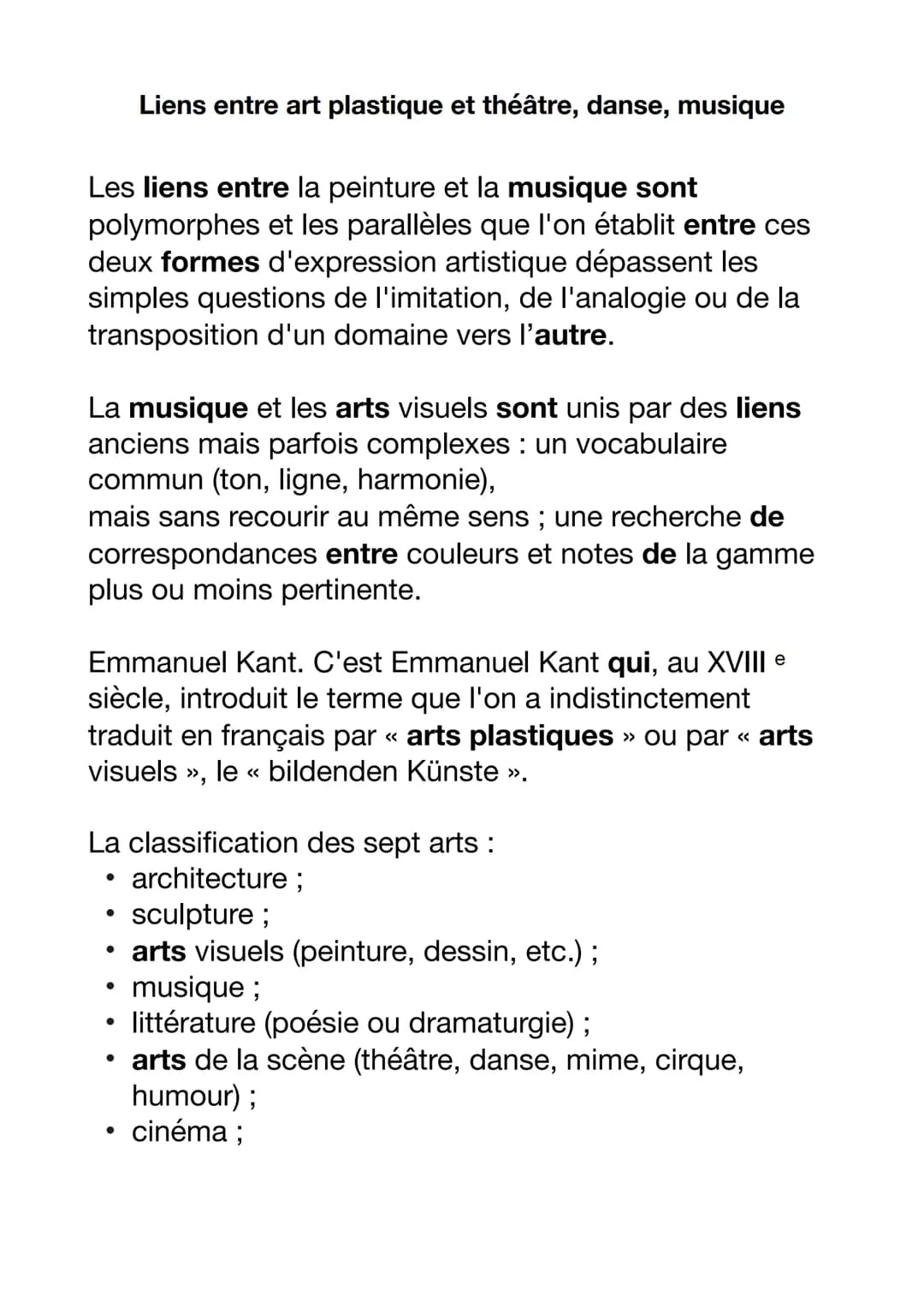 Liens entre art plastique et théâtre, danse, musique
Les liens entre la peinture et la musique sont
polymorphes et les parallèles que l'on é