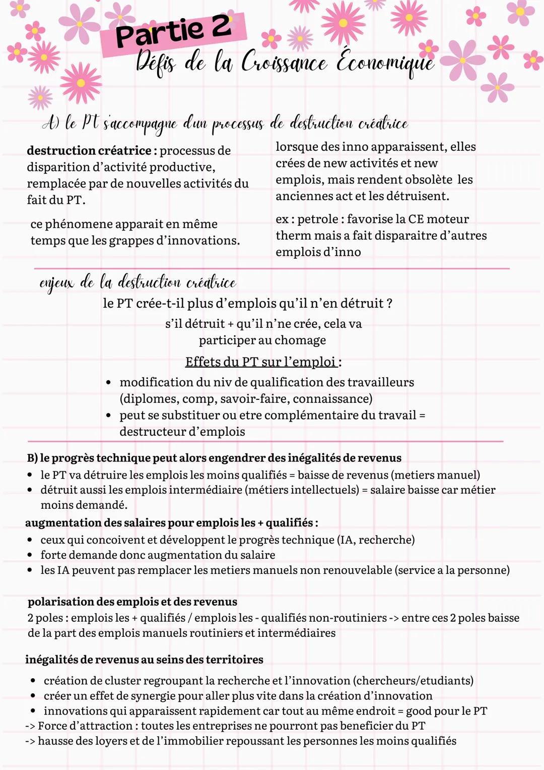 Partie 1
Sources de la Croissance
Économique
intro:
CE: Augmentation durable de
la richesse d'un pays.
Expansion Économique:
augmentation du