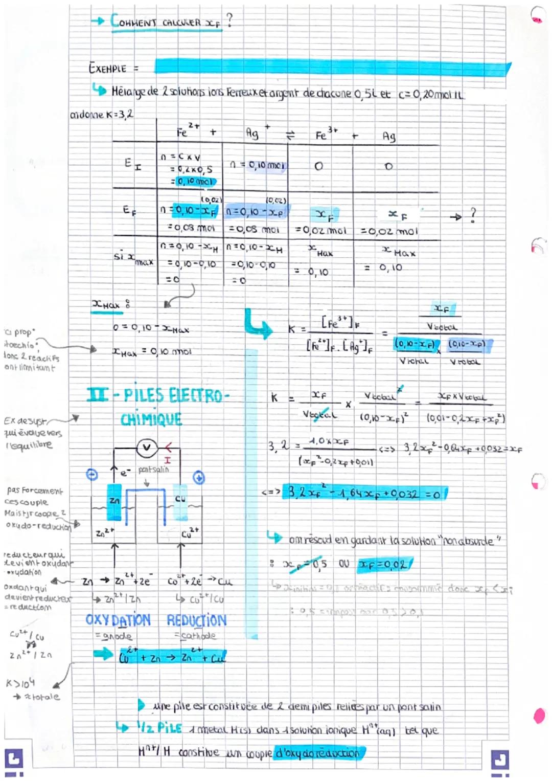 SOLE
CHAPE
sens d'evolution spontanée d'un
I systeme
I-EQUILIBRE CHIMIQUE
•TRANSFO TOTALE I NON TOTALE
C+D
si à L'EF, A OU B entièrement con