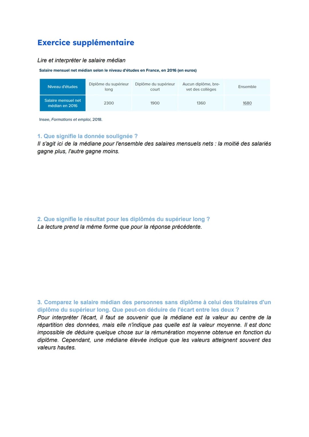 Statistique
Les statistiques sont une branche des mathématiques qui ont pour but d'étudier des
phénomènes mettant en jeu un grand nombre d'é