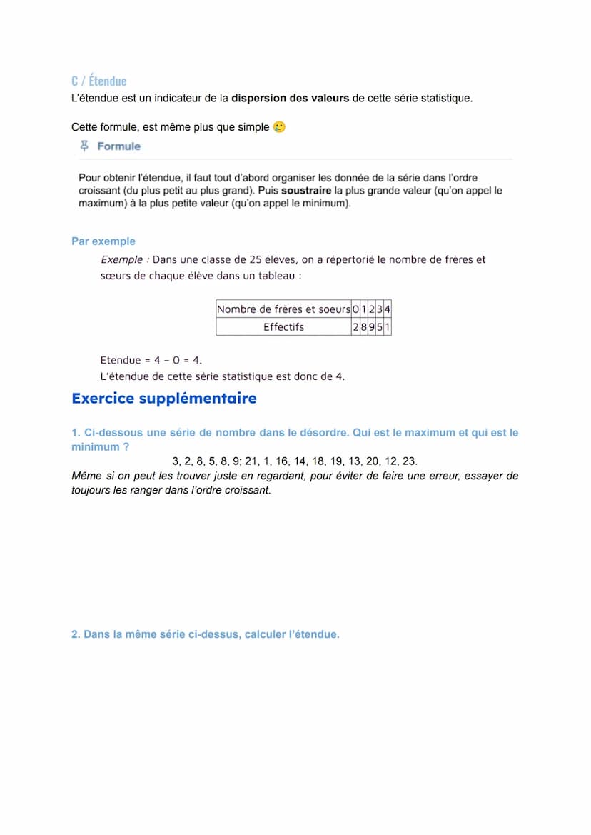 Statistique
Les statistiques sont une branche des mathématiques qui ont pour but d'étudier des
phénomènes mettant en jeu un grand nombre d'é