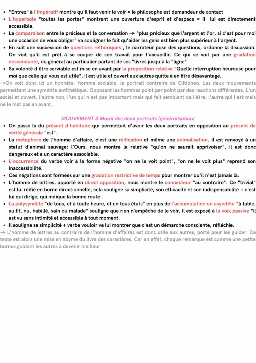 LES CARACTERES (1688)
LA BRUYÈRE
Rq 12 Des biens de Fortune (Clitiphon)
Comment l'opposition de deux personnages (le financier et le philoso