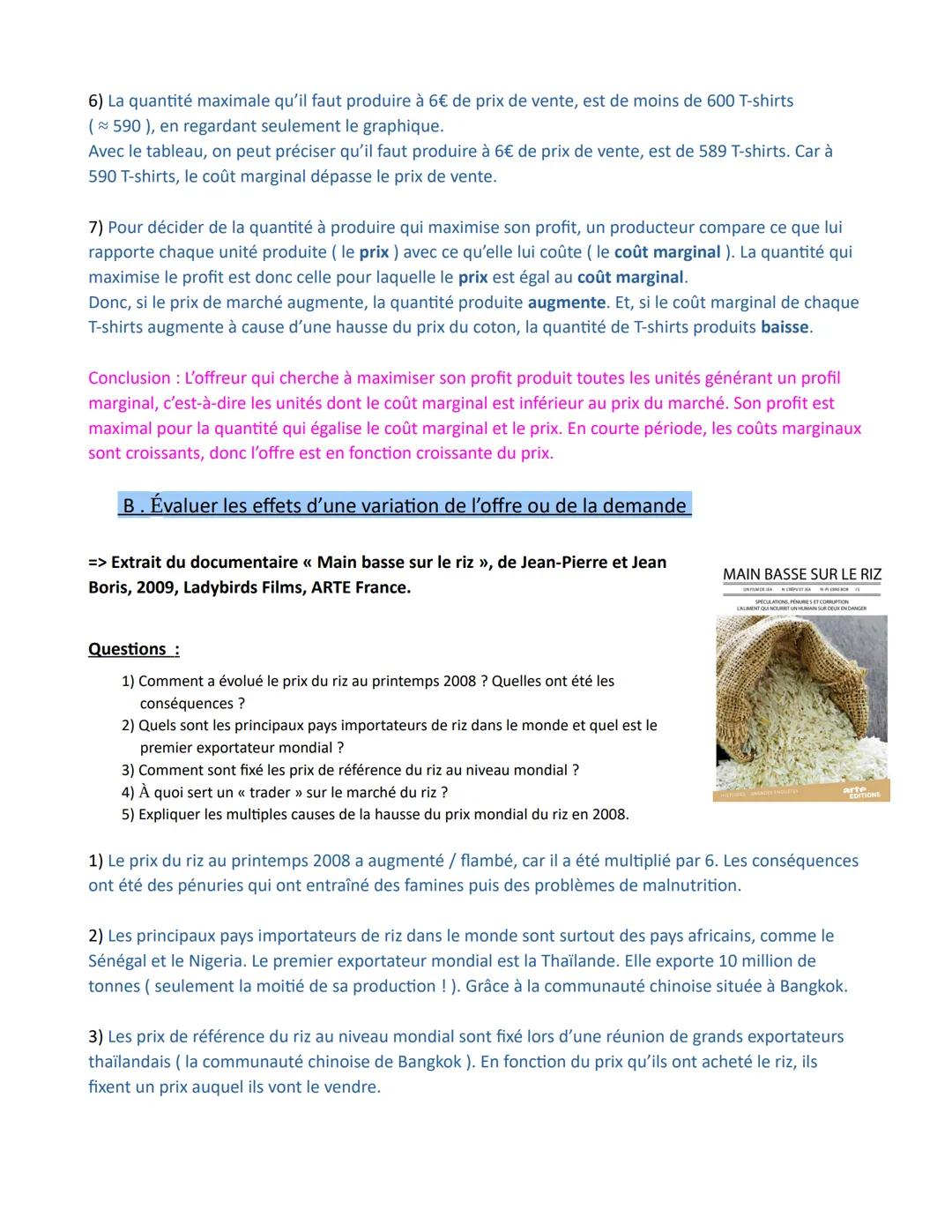 Chapitre 1 Comment un marché concurrentiel fonctionne-t-il ?
Comment un
marché
concurrentiel
fonctionne-t-il ?
Savoir que le marché est une 