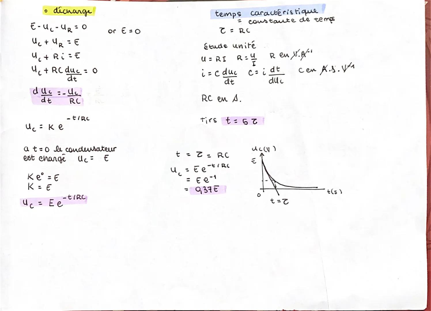 Intensité
quauti. charges elec a
qui traverse S conduc pdt At
O
O
en courant continu
i(t) = da
dt
At
le condensateur
HE
Si U
comportement ca