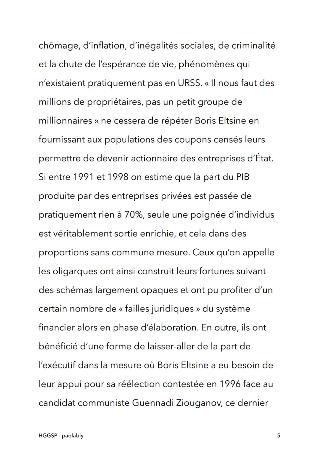 HGGSP
La Russie : une puissance
reconstruction depuis 1991
HGGSP- paolably
@paolably
knowunity
1 Une puissance en déclin
L'URSS perd sa puis