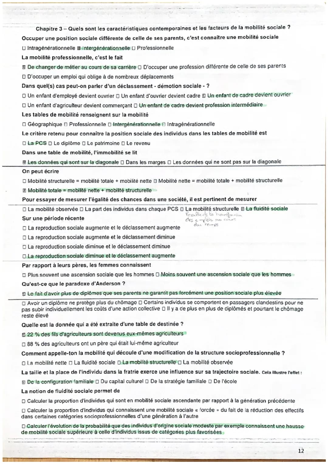 QCM de révisions
Chapitre 1 - Quelles sont les sources et les défis de la croissance économique ?
Le PIB se calcule à partir :
De la somme d