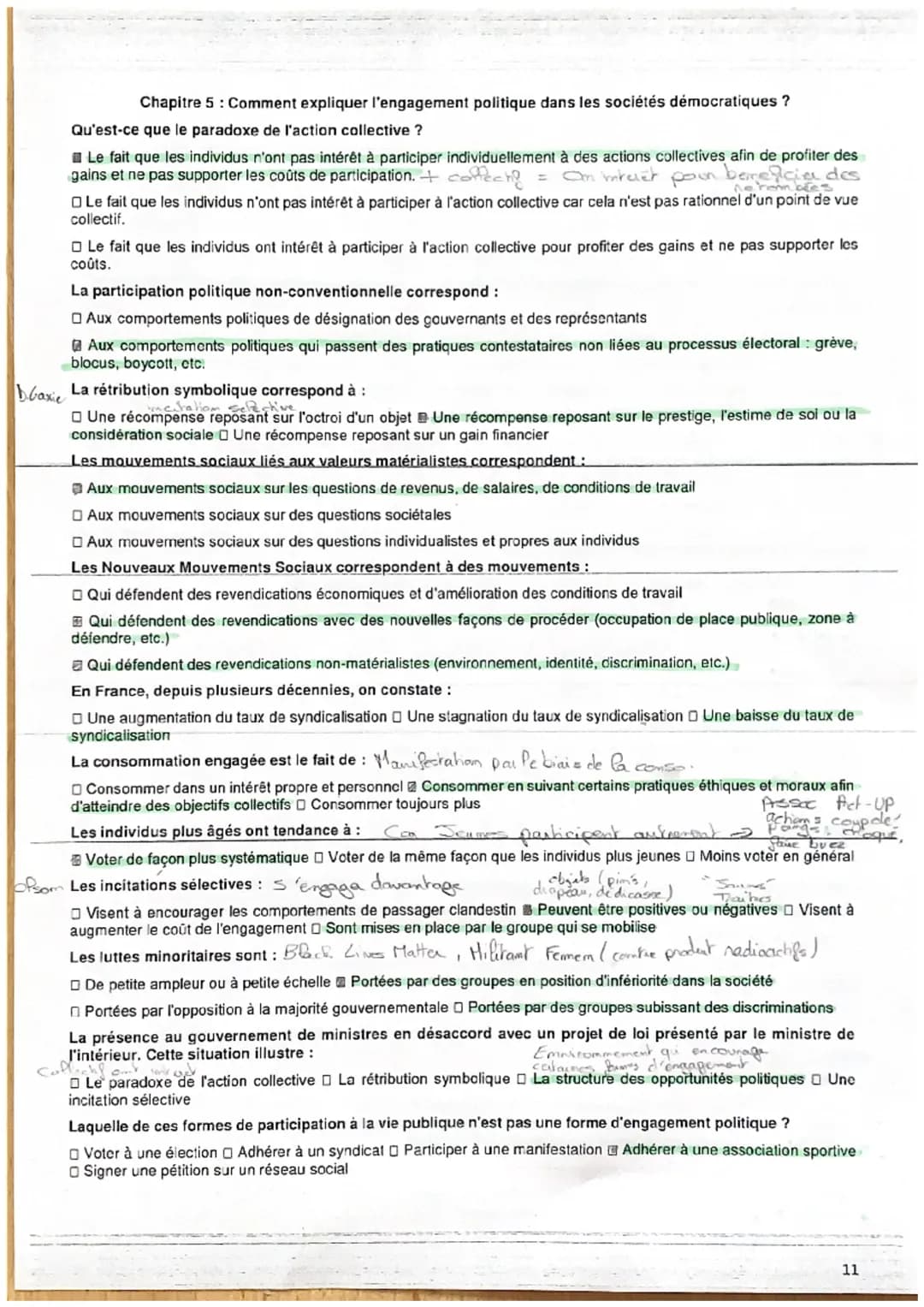 QCM de révisions
Chapitre 1 - Quelles sont les sources et les défis de la croissance économique ?
Le PIB se calcule à partir :
De la somme d