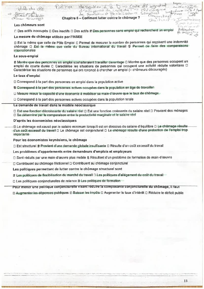 QCM de révisions
Chapitre 1 - Quelles sont les sources et les défis de la croissance économique ?
Le PIB se calcule à partir :
De la somme d