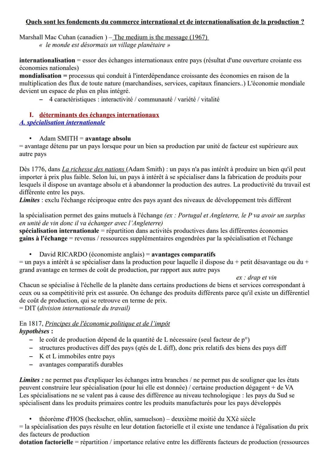 Quels sont les fondements du commerce international et de internationalisation de la production ?
Marshall Mac Cuhan (canadien ) – The mediu